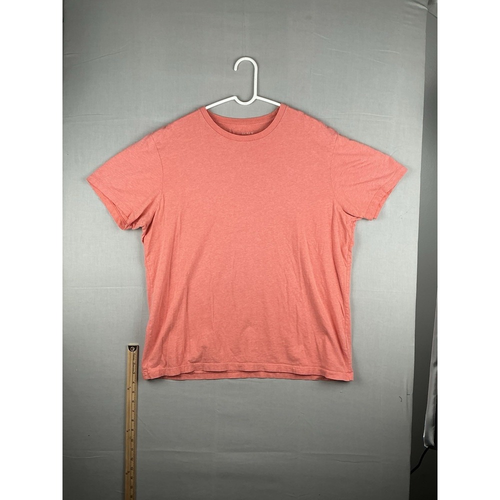 J Crew Broken In‎ Mens XL Coral Short Sleeve T Shirt Crewneck Cotton
